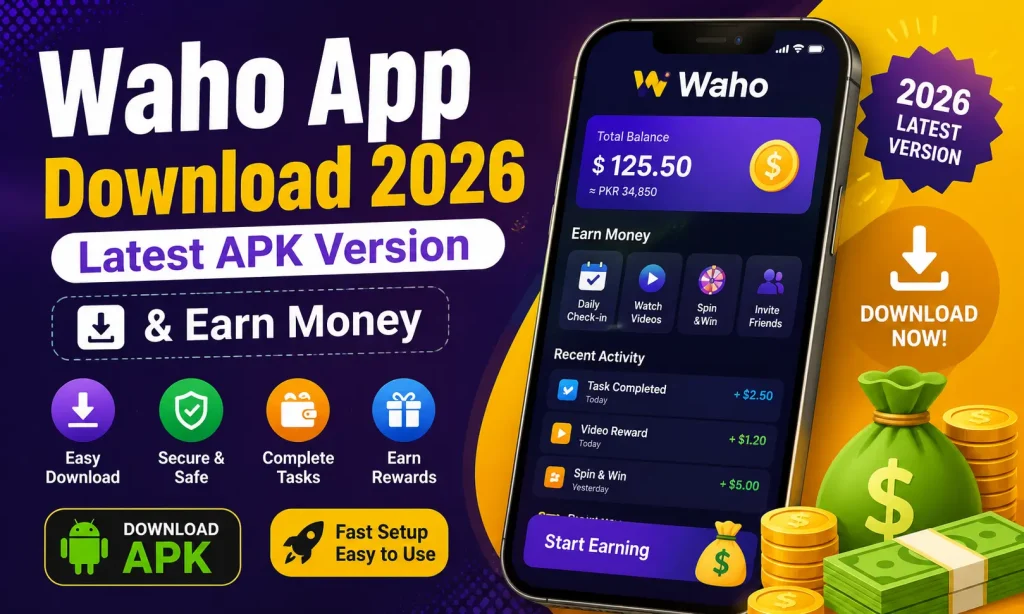 Waho App Download 2026 | Latest APK Version & Earn Money