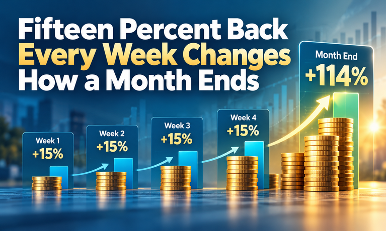 Fifteen Percent Back Every Week Changes How a Month Ends